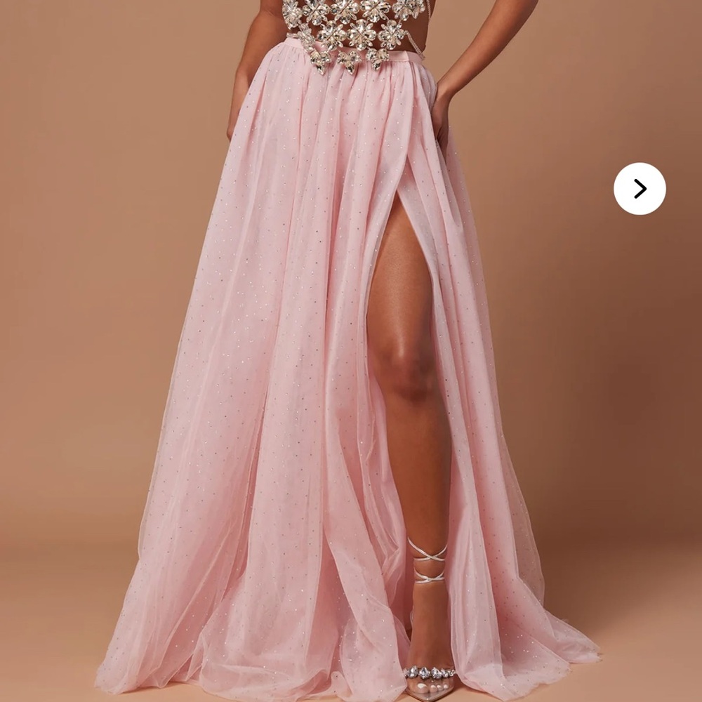 Princess Elegant Pink  Embellished skirt